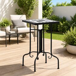 Durable and Stylish Mosaic Side Table for Outdoors