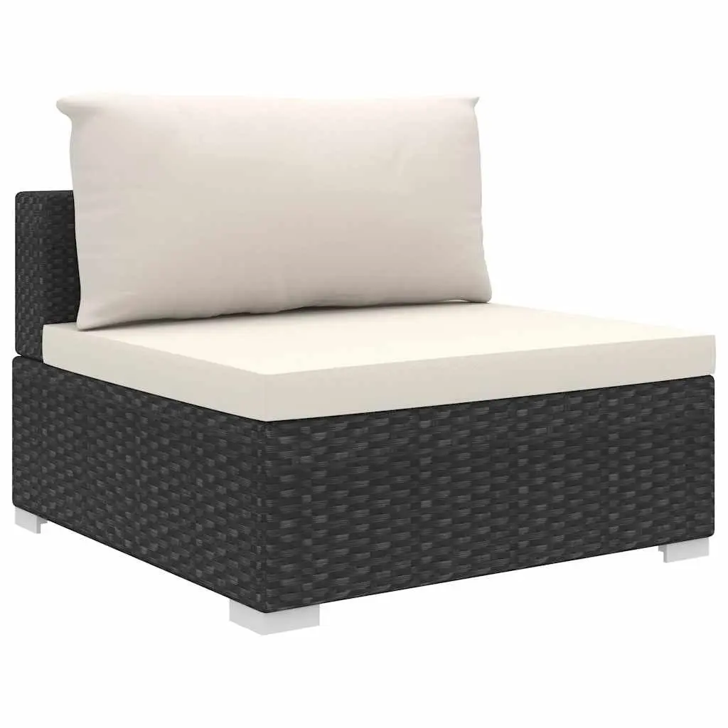 4 Piece Garden Lounge Set Outdoor Furniture Patio Sofa Black
