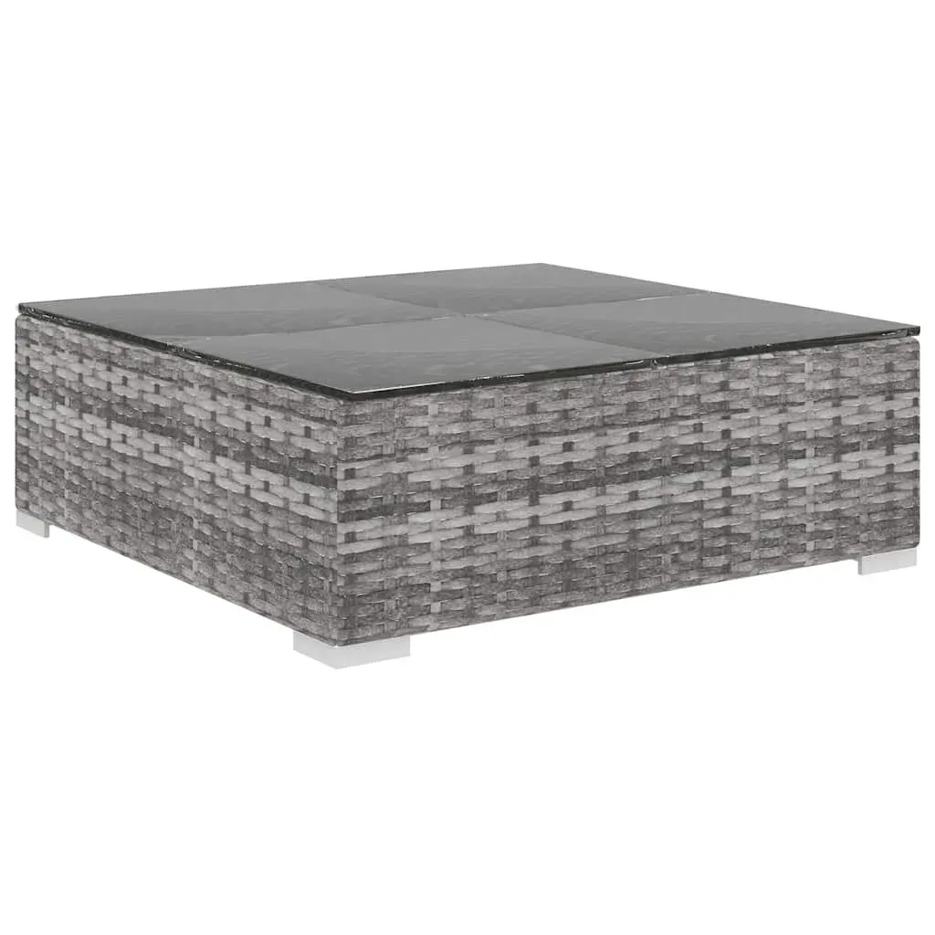 4 Piece Garden Lounge Sofa Set Outdoor Furniture Patio Grey Rattan