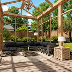 Comfortable and Durable 8 Piece Grey Rattan Sofa Set