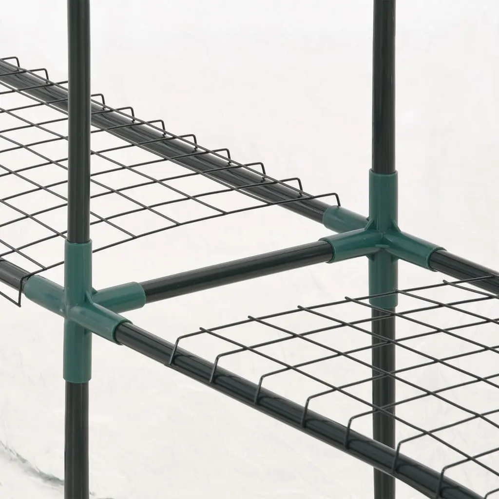 Greenhouse for Plant Growing 8 Shelves Transparent PVC 143 x 143 x 195 cm