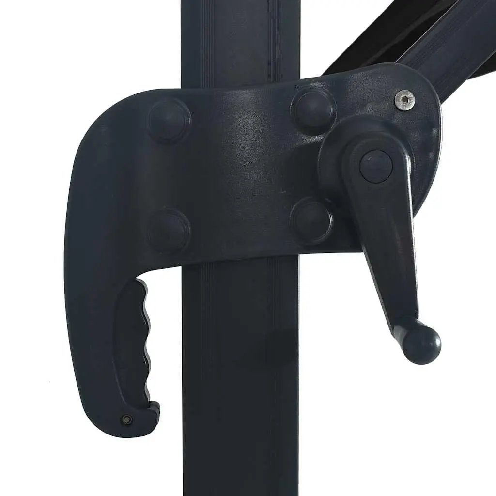 Cantilever Garden Parasol Outdoor Hanging Sunshade 400x300 cm Black