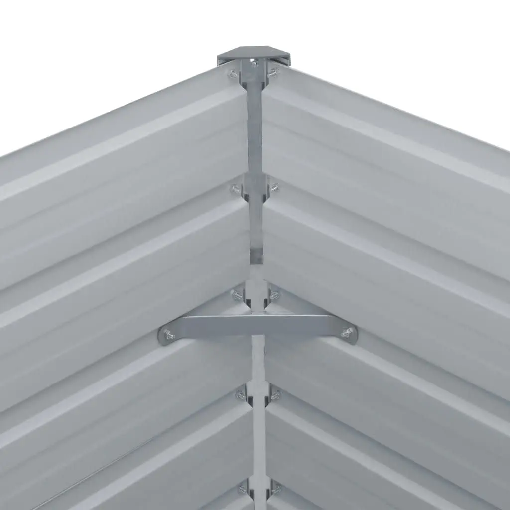 Raised Garden Bed Galvanised Steel Planter 160x80x45 cm Green Rectangular