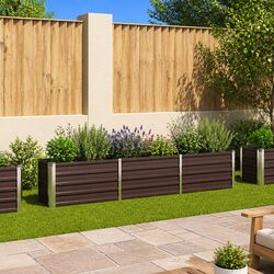 Garden Raised Bed Planter Box Outdoor Flowers Vegetables Herbs Growing Container