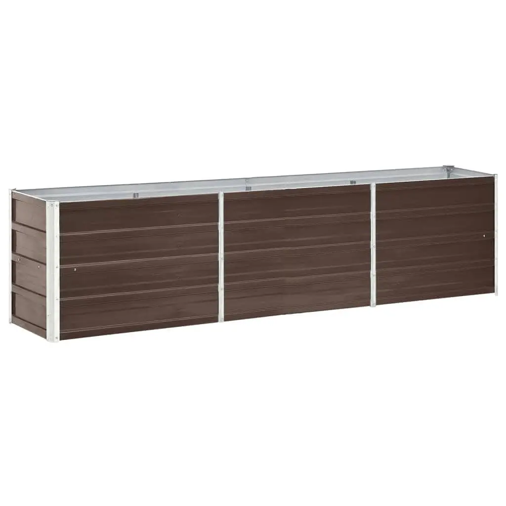 Garden Raised Bed Planter Box Growing Container 240 x 40 x 45 cm Brown
