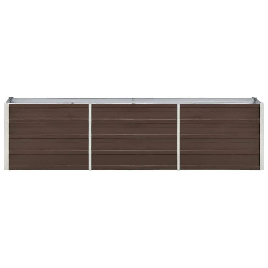 Garden Raised Bed Planter Box Growing Container 240 x 40 x 45 cm Brown