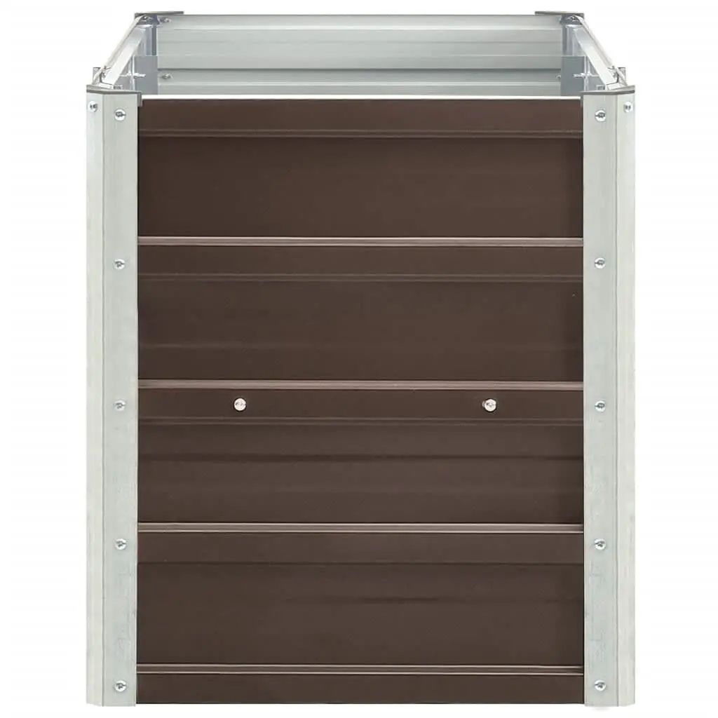 Garden Raised Bed Planter Box Growing Container 240 x 40 x 45 cm Brown