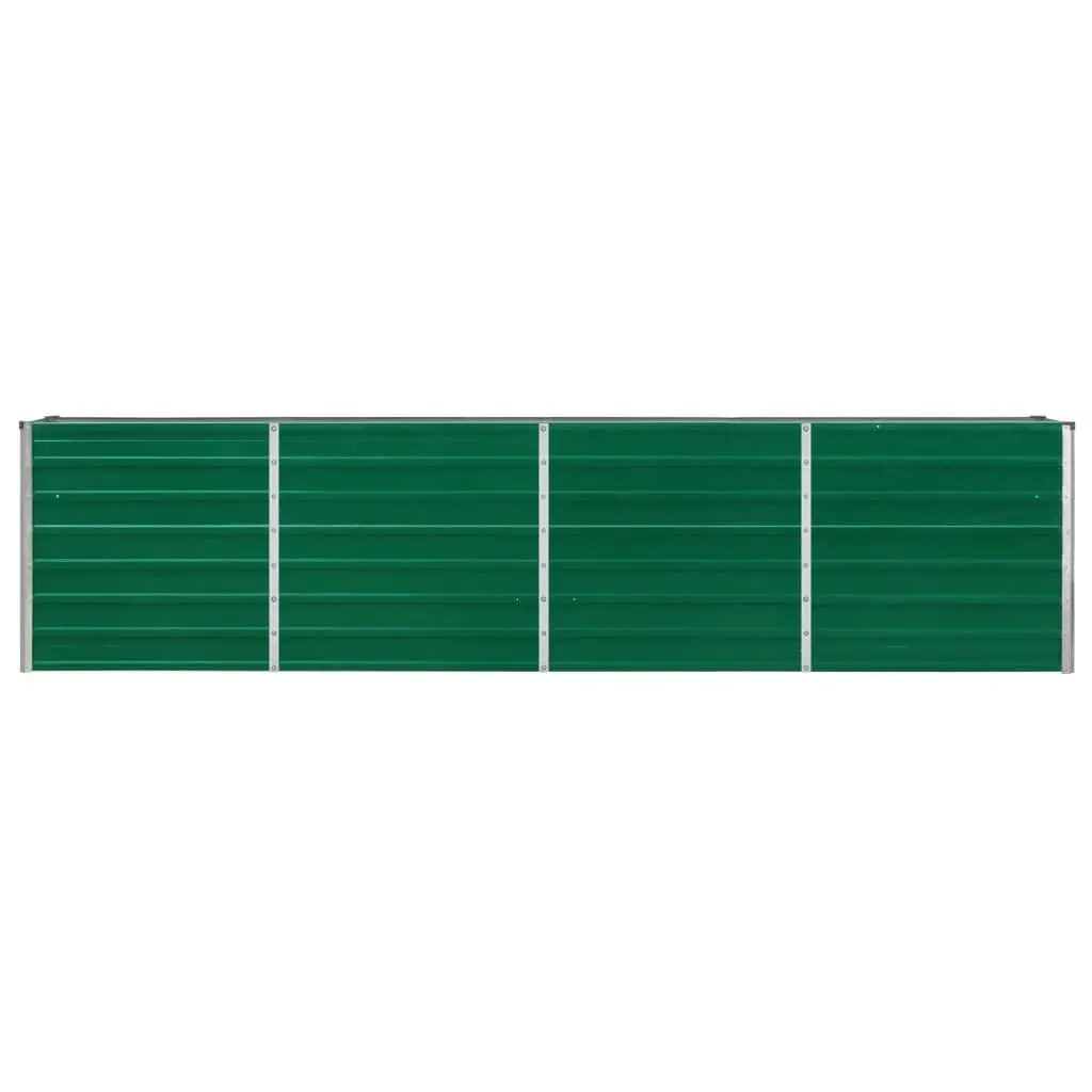 Raised Garden Bed Galvanised Steel Planter Box 320x40x77cm Green Outdoor
