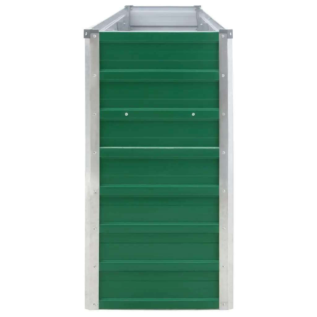 Raised Garden Bed Galvanised Steel Planter Box 320x40x77cm Green Outdoor