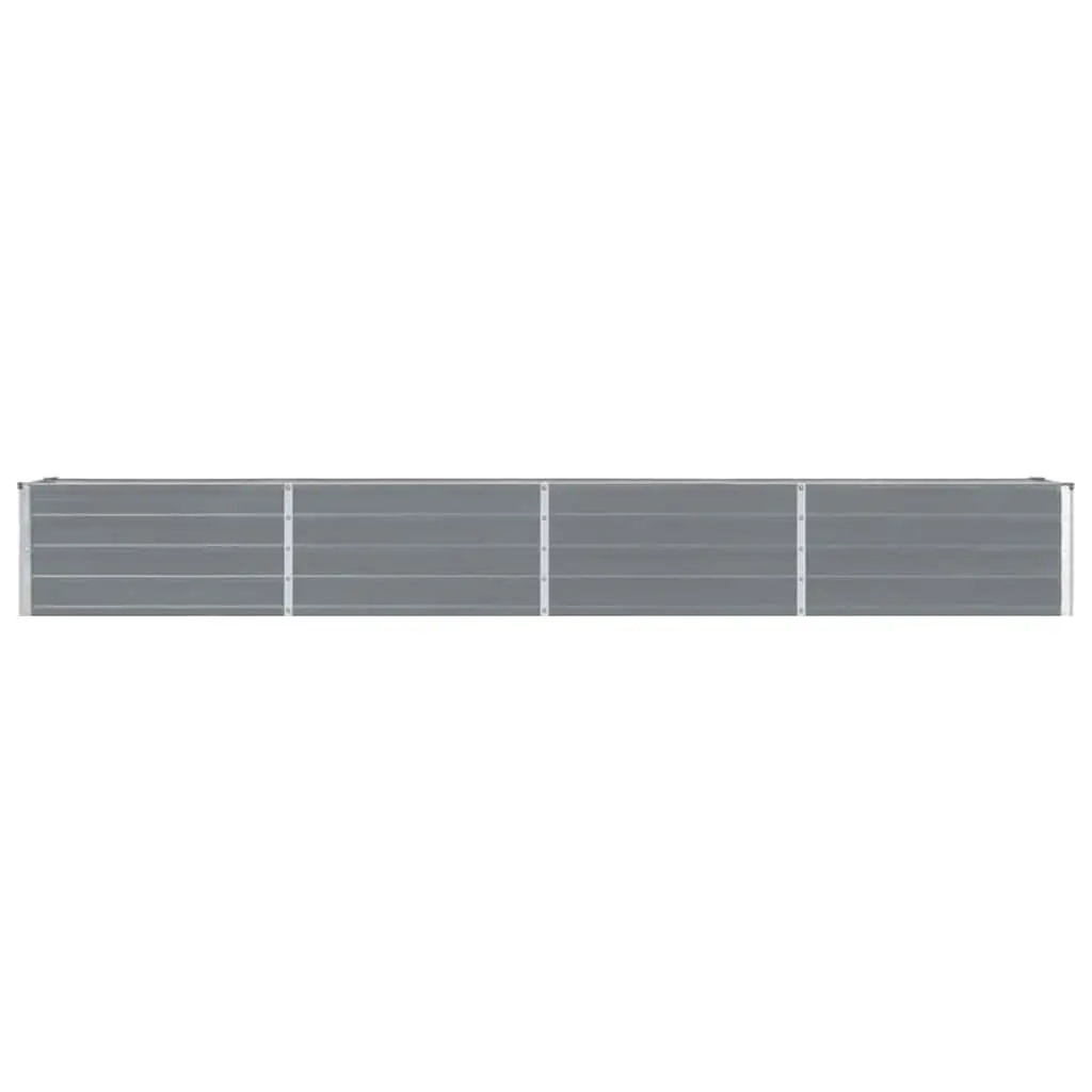 Metal Raised Garden Bed Planter Outdoor Vegetable Flower Box 320x40x45cm Grey