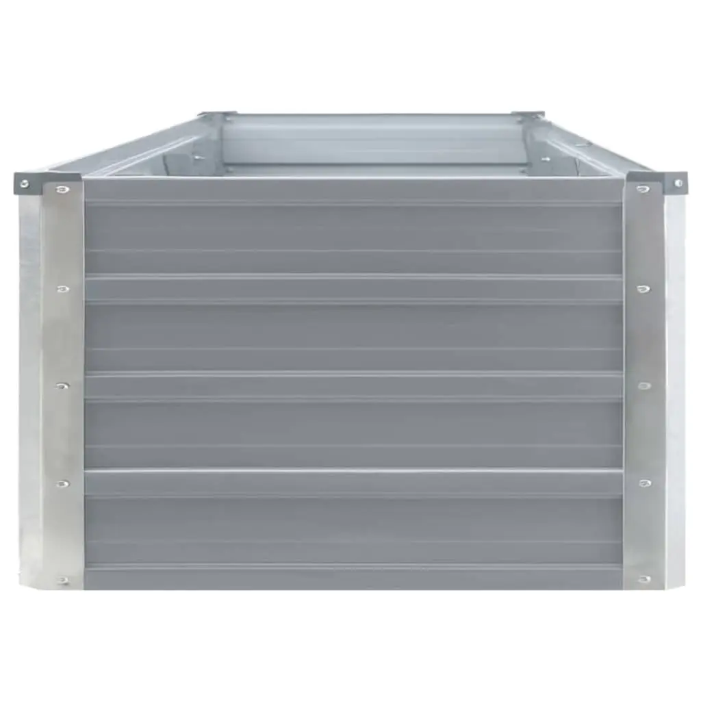 Metal Raised Garden Bed Planter Outdoor Vegetable Flower Box 320x40x45cm Grey