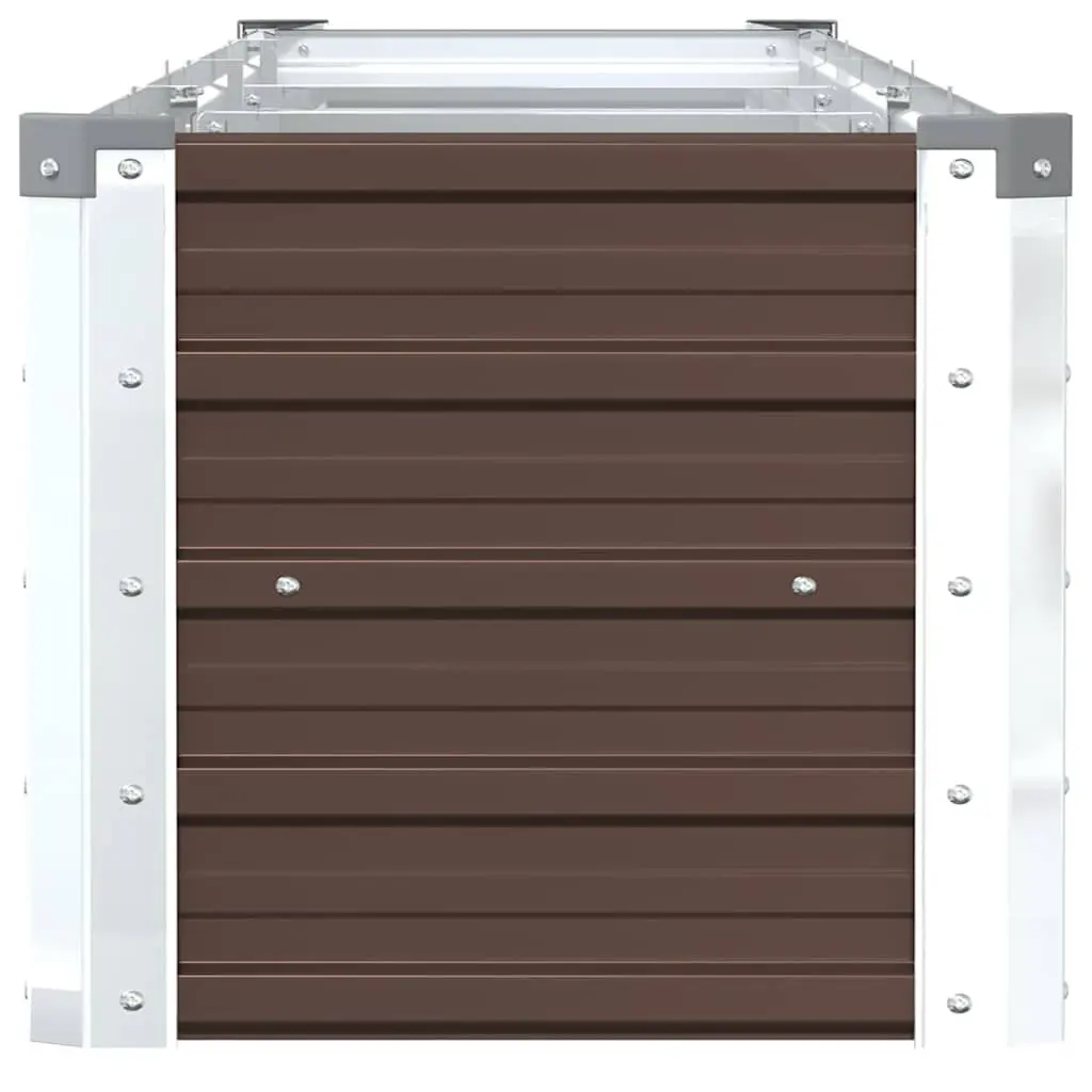 Raised Garden Bed Planter Box Outdoor Brown 320 x 40 x 45 cm for Flowers Vegetables Herbs