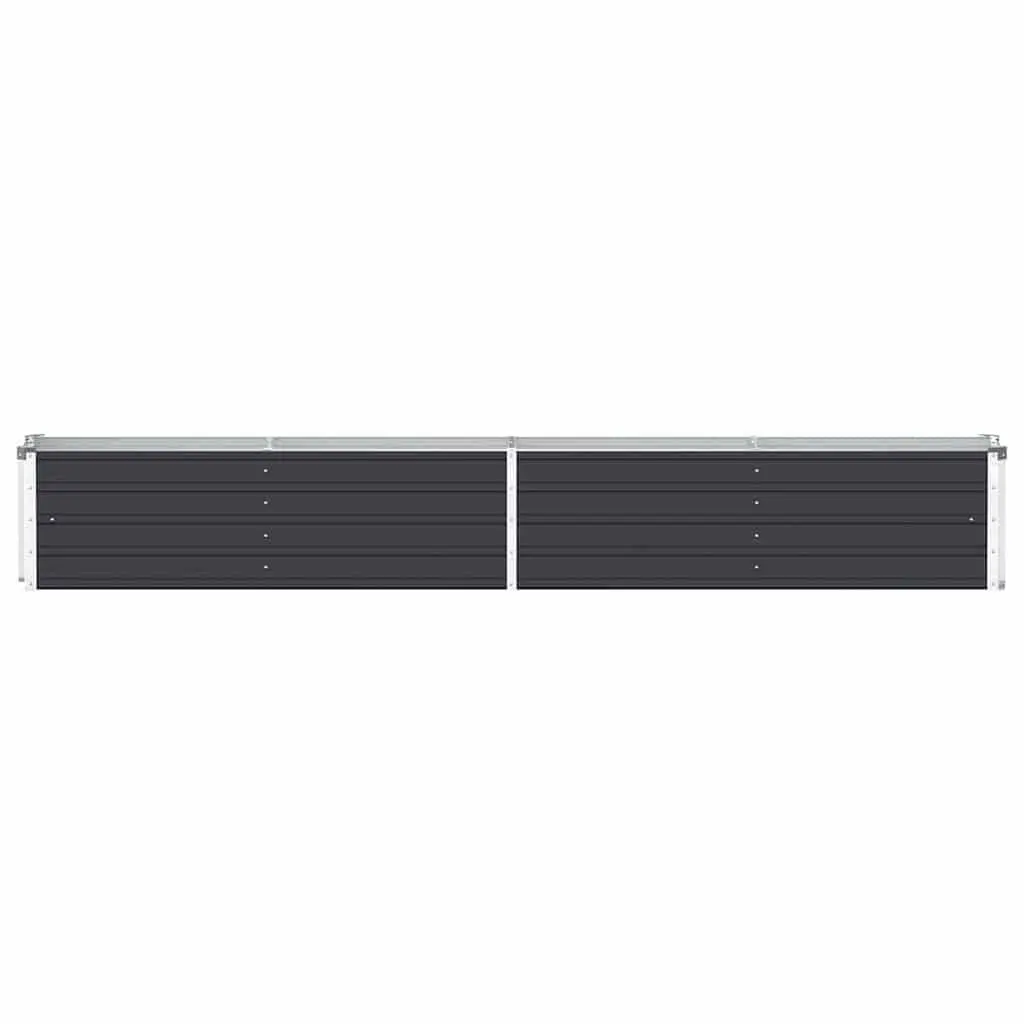 Outdoor Planter Box Elevated Garden Bed 320x40x45cm Galvanised Steel Anthracite for Vegetables Herbs Flowers