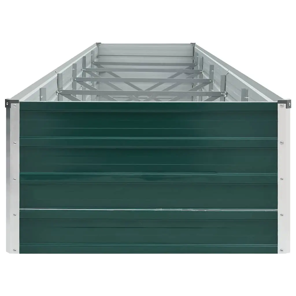 Raised Garden Bed Planter Box Galvanised Steel Outdoor Flowers Vegetables Herbs Green 480 x 80 x 45 cm