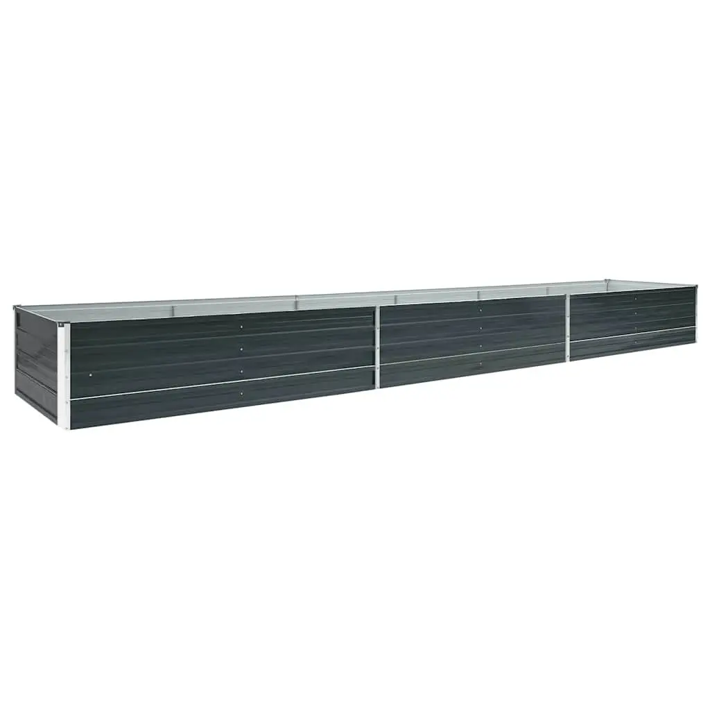 Galvanised Steel Planter Box Outdoor Raised Garden Bed 480cm x 80cm x 45cm Anthracite