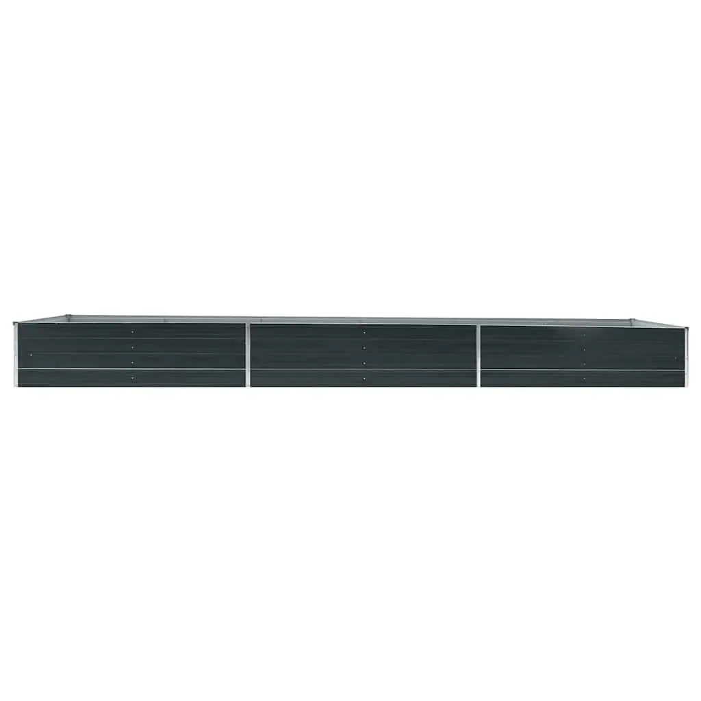 Galvanised Steel Planter Box Outdoor Raised Garden Bed 480cm x 80cm x 45cm Anthracite