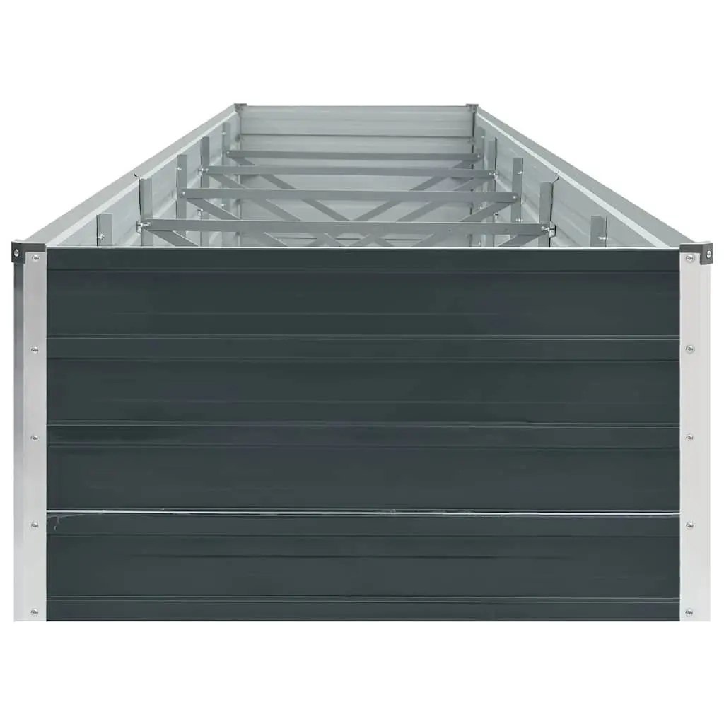 Galvanised Steel Planter Box Outdoor Raised Garden Bed 480cm x 80cm x 45cm Anthracite