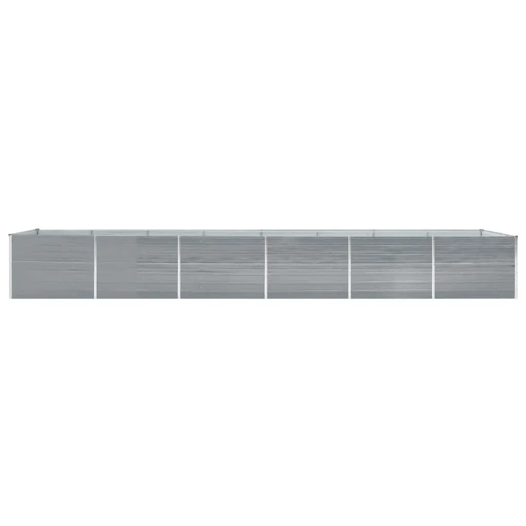 Raised Garden Bed Planter Box Outdoor Vegetable Herb Container 600x80x77cm Grey
