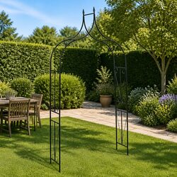Reliable Garden Arch: Dark Green, Low Maintenance Design
