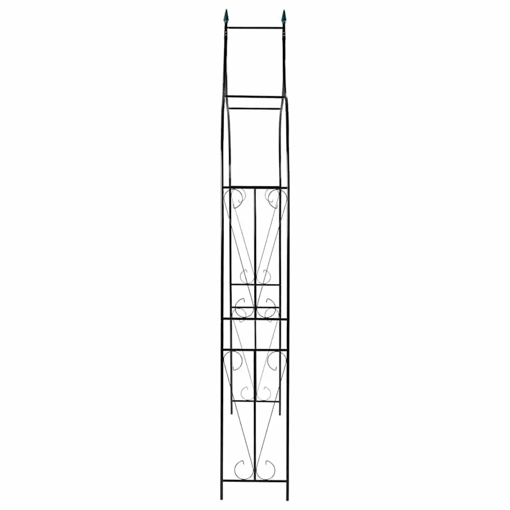 Garden Arch Outdoor Arbour Climbing Plants 142 x 37 x 275 cm Dark Green