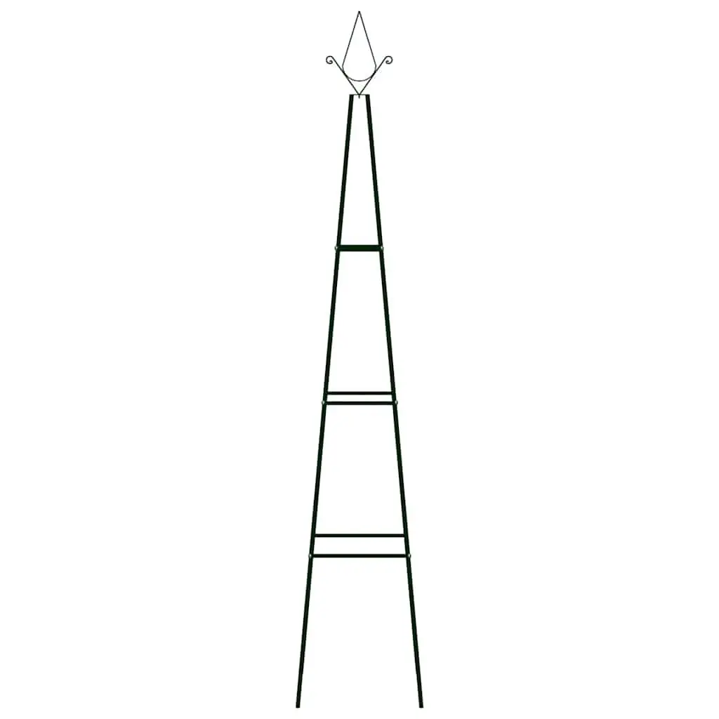 Garden Climbing Plant Rack 3-Tier Trellis Support Structure for Roses Dark Green