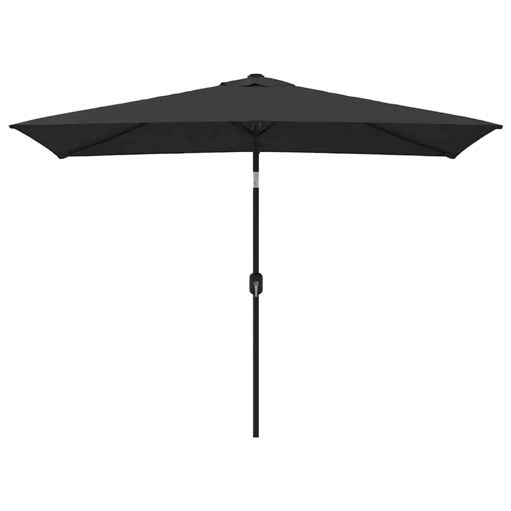 Garden Parasol Outdoor Sunshade 300x200cm Black Foldable