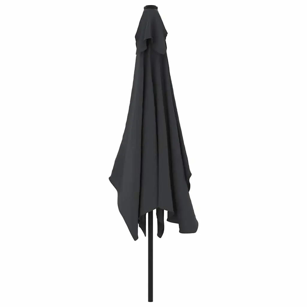 Garden Parasol Outdoor Sunshade 300x200cm Black Foldable