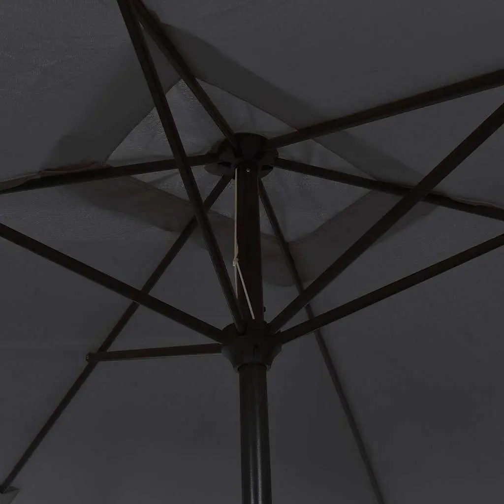 Garden Parasol Outdoor Sunshade 300x200cm Black Foldable