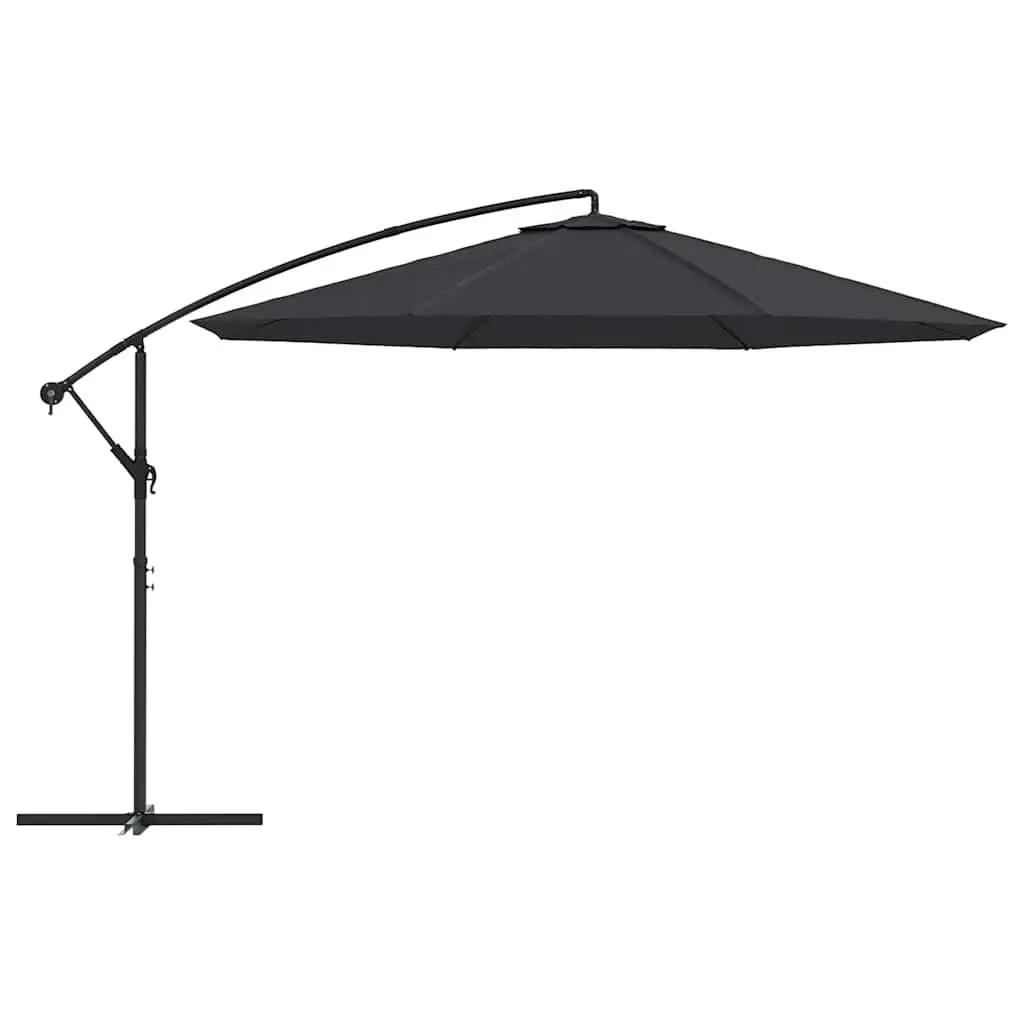 Cantilever Garden Parasol Outdoor Sunshade Umbrella 350cm Black