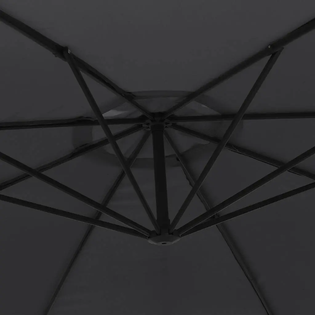 Cantilever Garden Parasol Outdoor Sunshade Umbrella 350cm Black