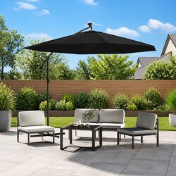 Reliable Cantilever Parasol with LED Lights for Outdoor Use