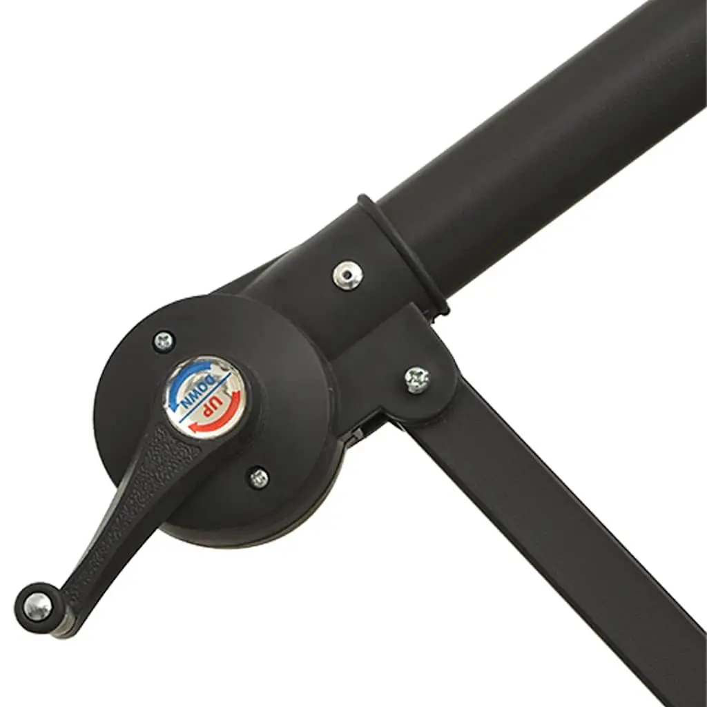 Cantilever Garden Parasol UV Protection 300cm Black with LED Lights