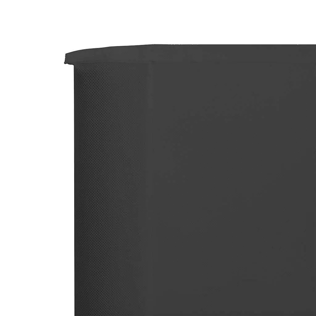 Folding Wind Screen 3 Panel Outdoor Shelter Anthracite 400cm x 160cm