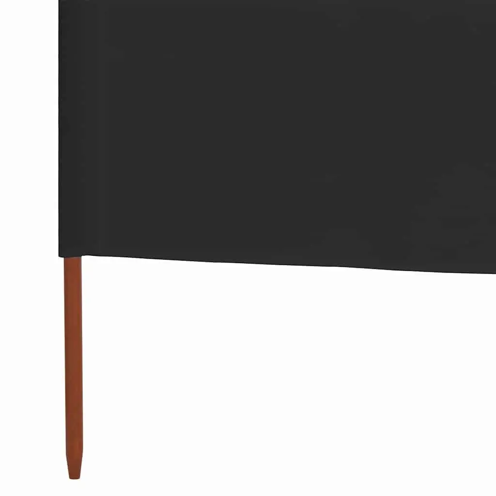 Folding Wind Screen 3 Panel Outdoor Shelter Anthracite 400cm x 160cm