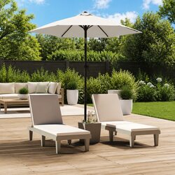Reliable Garden Parasol 200x224cm with UV Protection