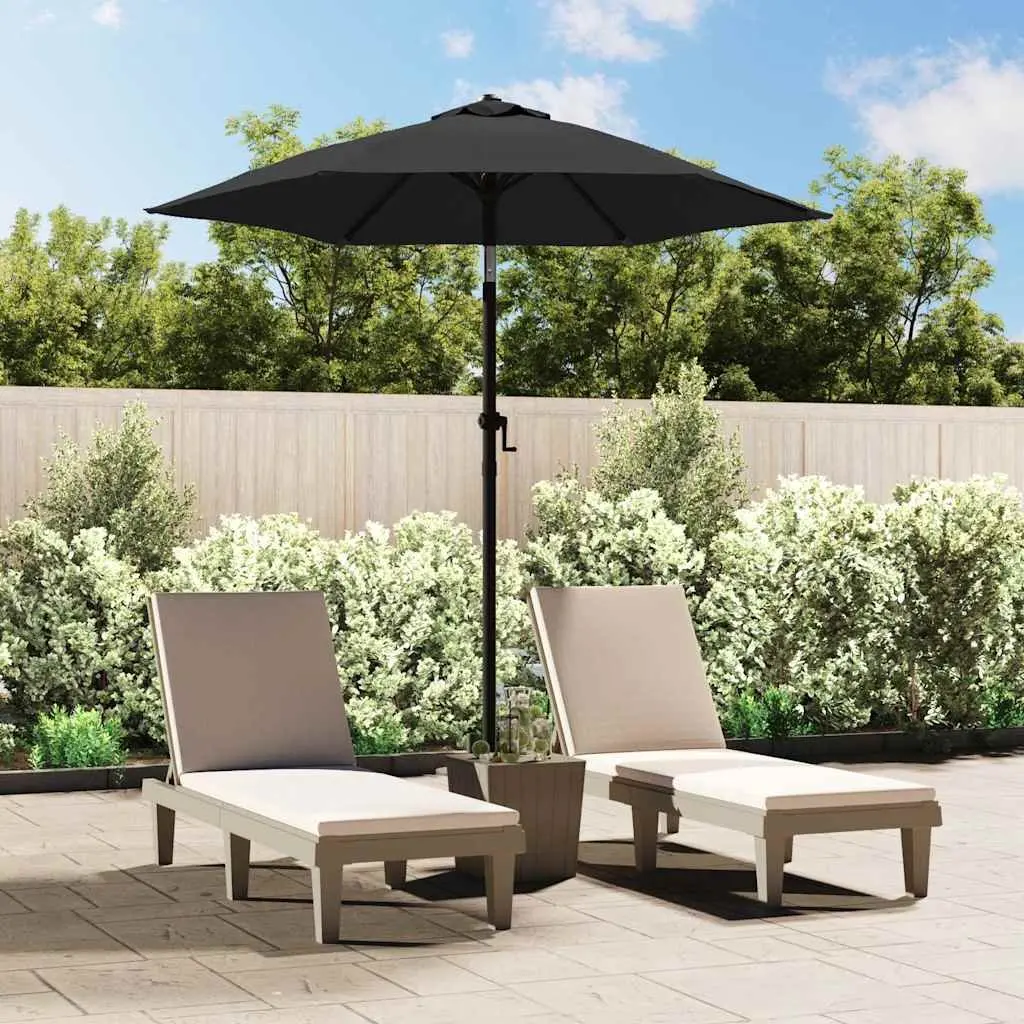 Garden Parasol UV Protective 200x224cm Anthracite Outdoor Sun Shade Patio Umbrella Crank Tilt