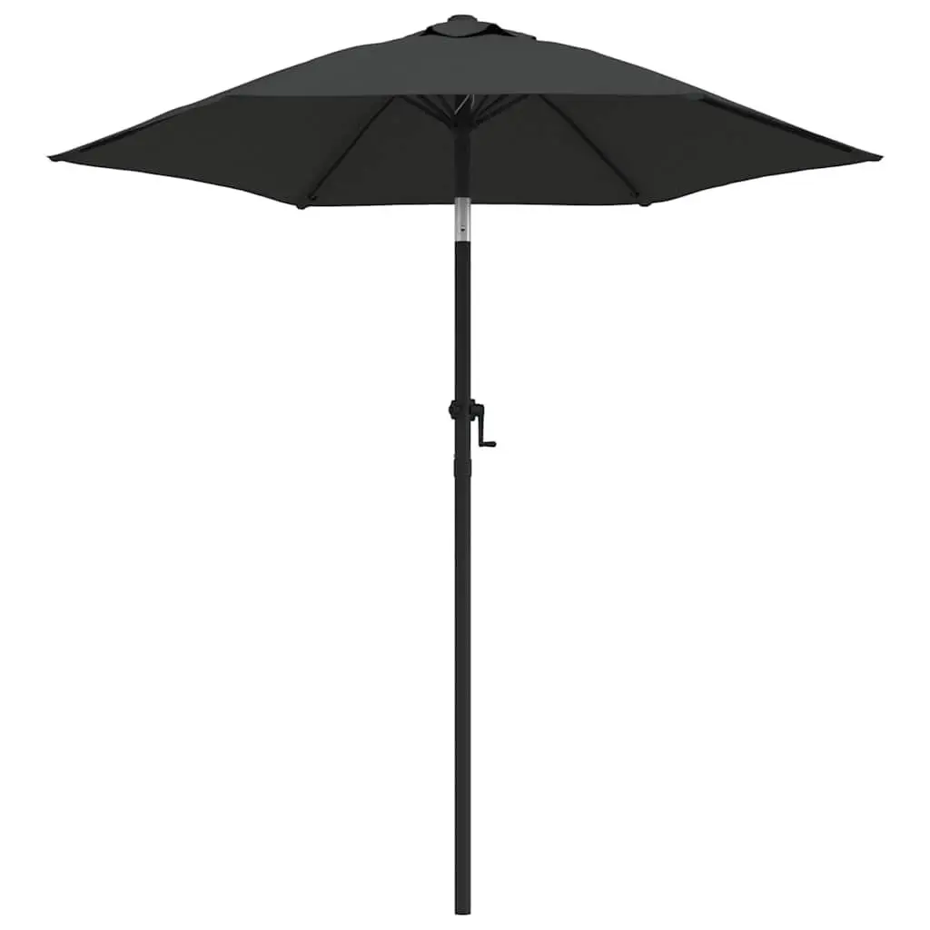 Garden Parasol UV Protective 200x224cm Anthracite Outdoor Sun Shade Patio Umbrella Crank Tilt