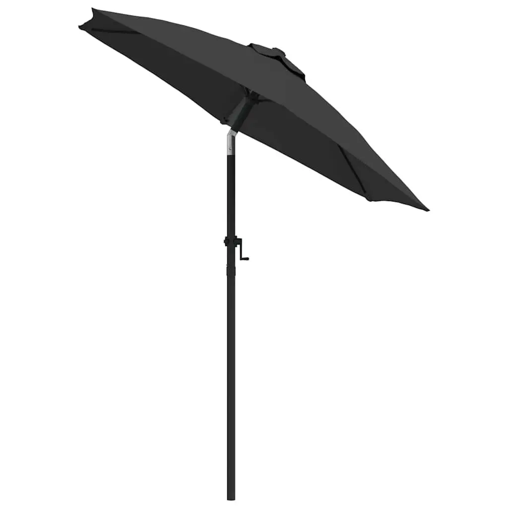 Garden Parasol UV Protective 200x224cm Anthracite Outdoor Sun Shade Patio Umbrella Crank Tilt