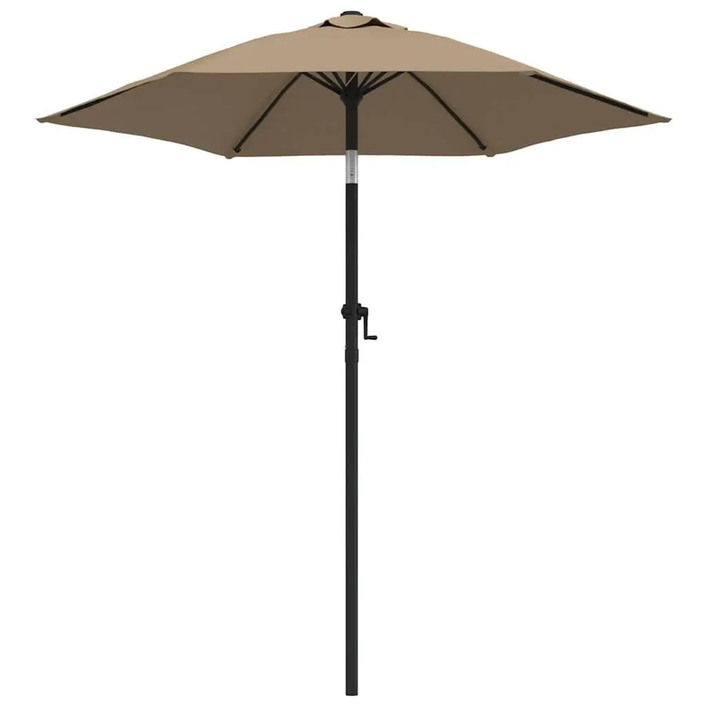 Garden Parasol Outdoor Sunshade 200x224cm Taupe Crank Tilt