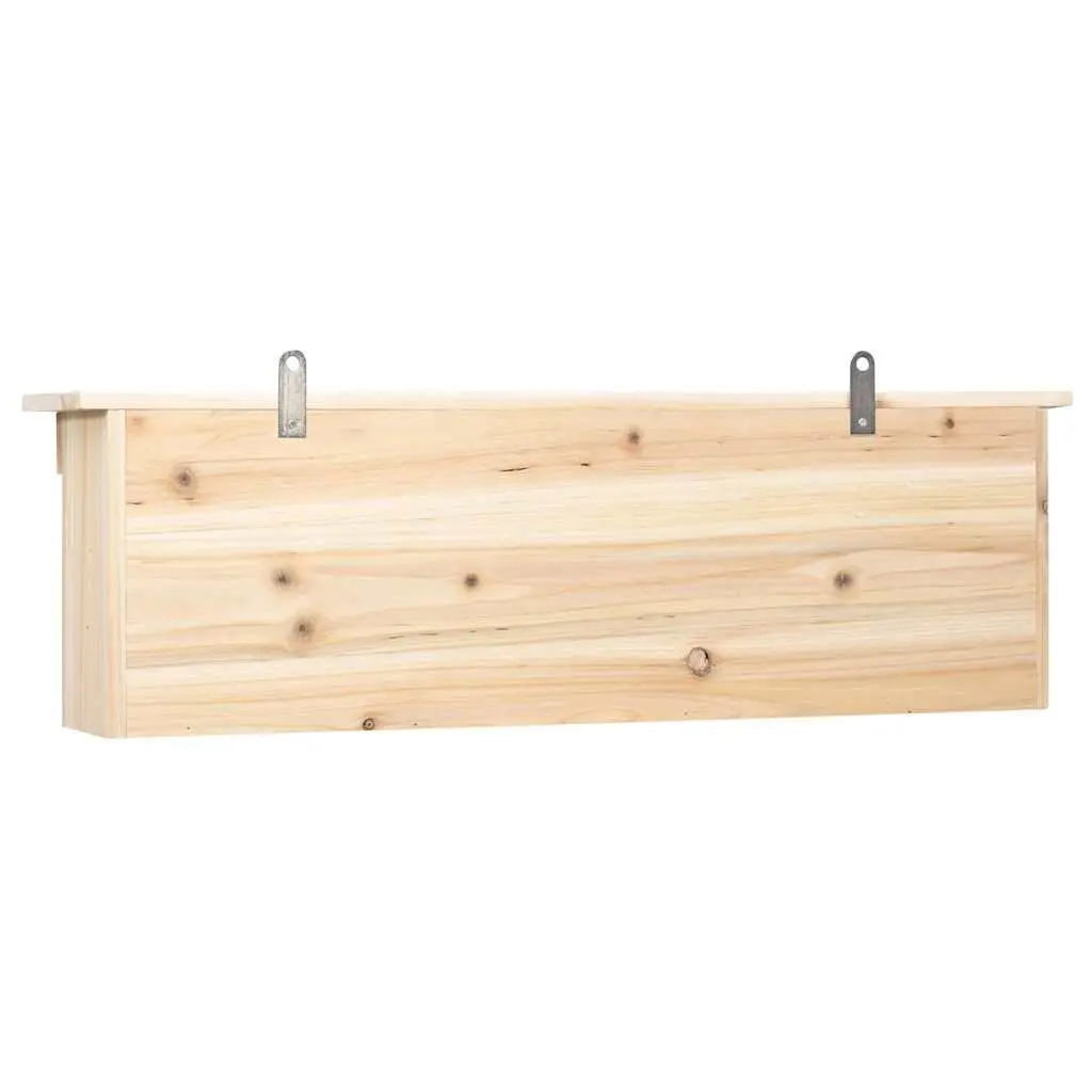 Wooden Birdhouse Sparrow House 5 Rooms Outdoor Nesting Box Brown