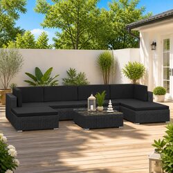 Reliable 7-Piece Lounge Set for Your Garden