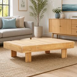 Reliable Solid Wood Coffee Table with Timeless Style