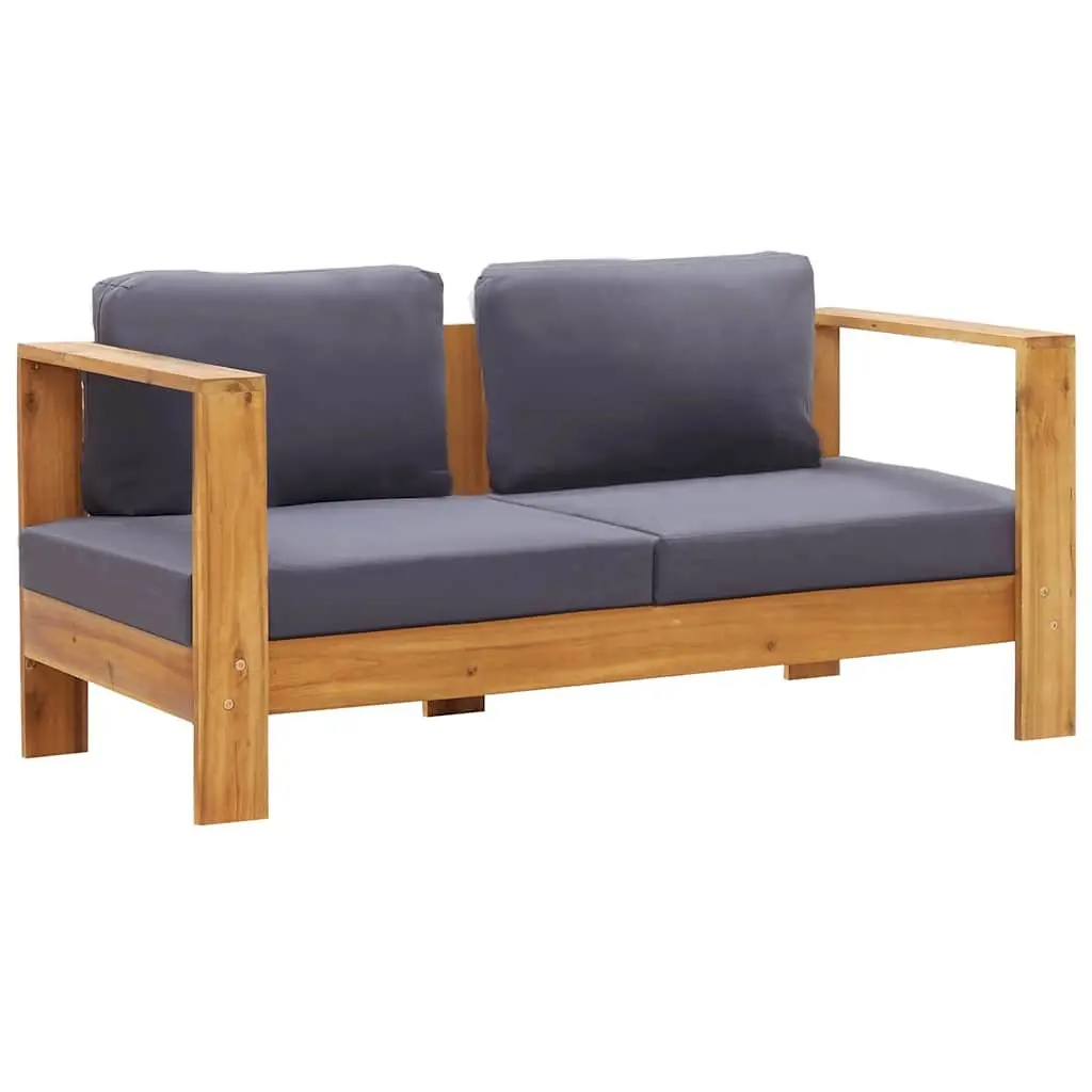 Garden Bench Outdoor Sofa 140cm with Cushions