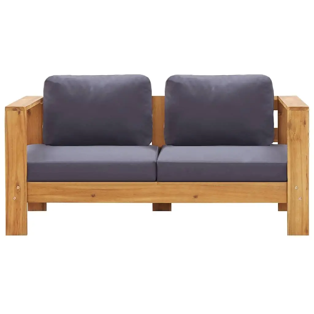 Garden Bench Outdoor Sofa 140cm with Cushions