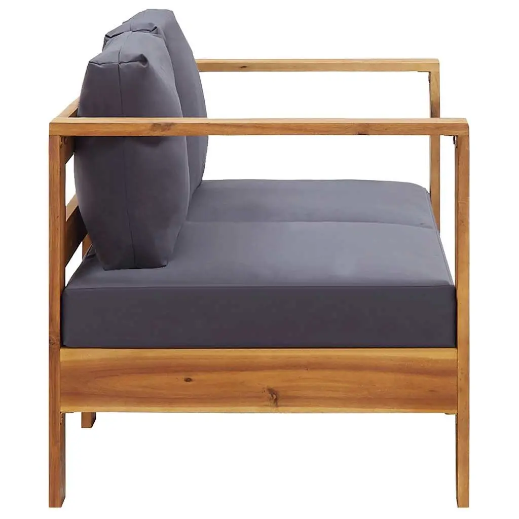 Garden Bench Outdoor Sofa 140cm with Cushions