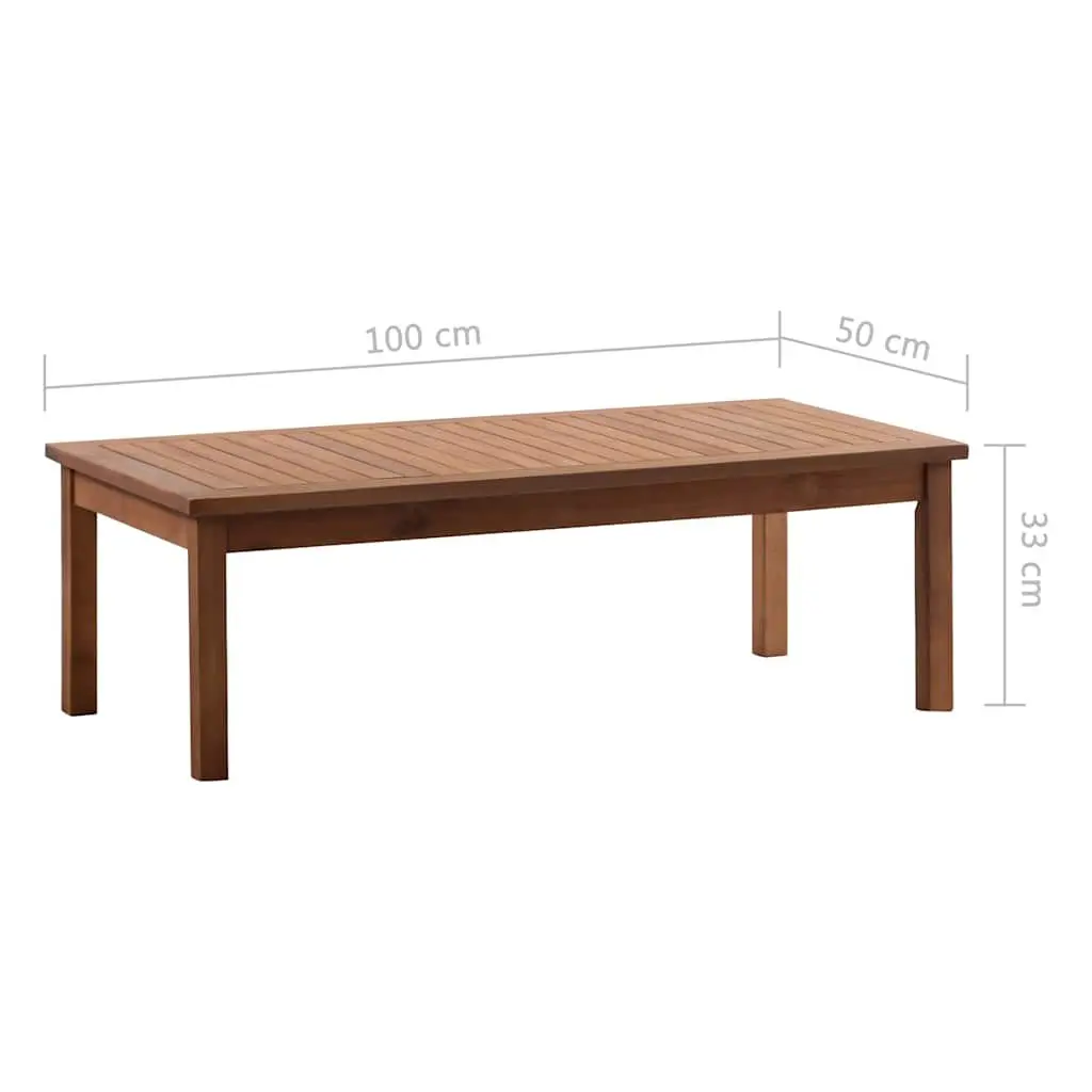 Garden Lounge Set 4 Piece Outdoor Furniture Sofa Bench Chairs Brown