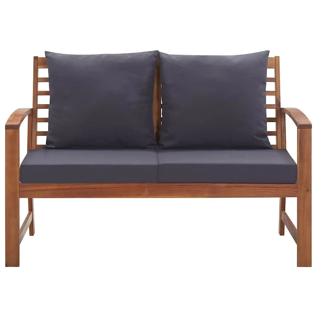 Outdoor Lounge Set 4 Piece Garden Furniture Grey Patio Sofa