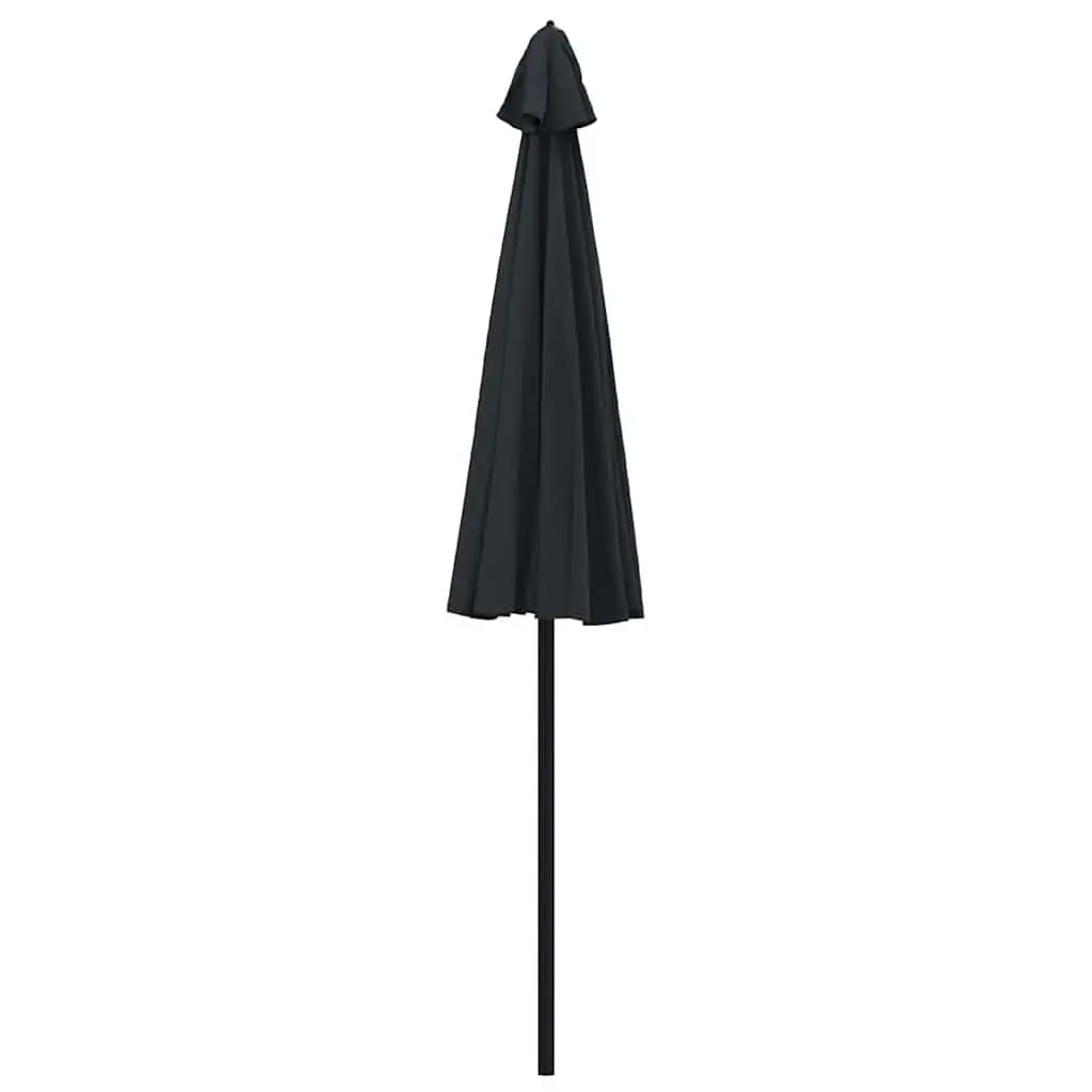 Garden Parasol UV Protection 270cm Black Outdoor Umbrella