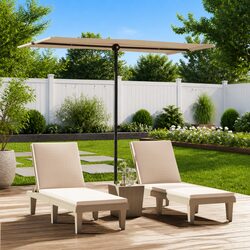 Value Garden Parasol with UV Protection
