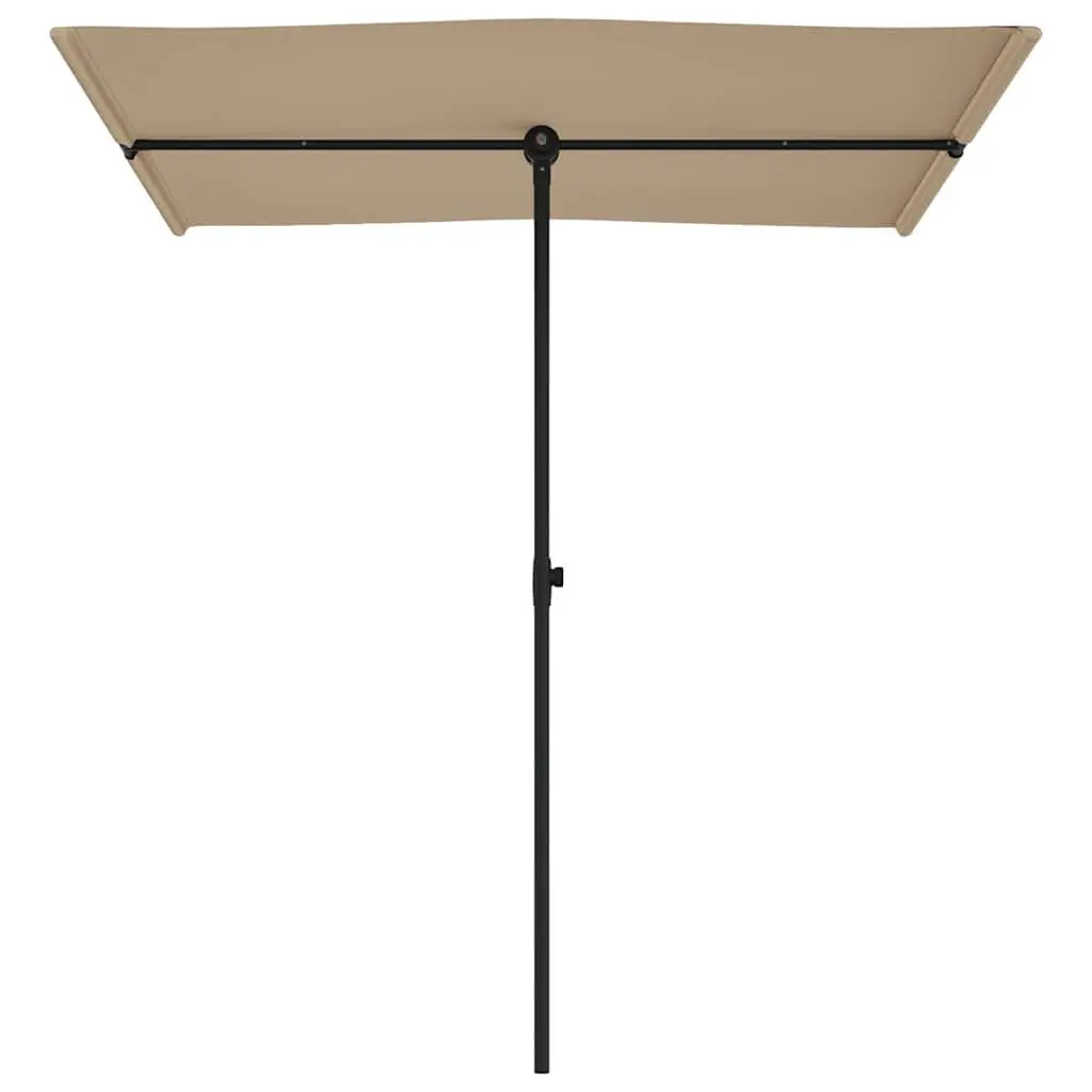 Garden Parasol Outdoor Sunshade 180x110cm Rotating Cantilever Taupe